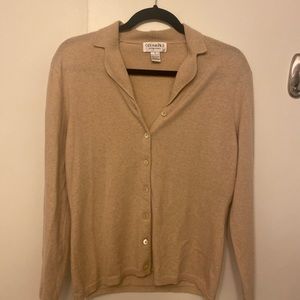 Vintage Cashmere Henley Button Up Sweater - Sutton Studio